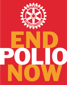 Rotary's End Polio Now campaign badge